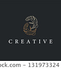Moon logo simple minimalist line design modern concept illustration design template and poster also product brand 131973324