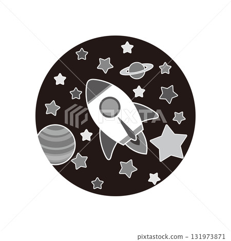 Rocket (black and white) 131973871