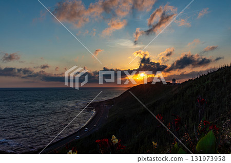 Omaezaki, Omaezaki City, Shizuoka Prefecture, Pacific Ocean scenery Omaezaki, Omaezaki City, Shizuoka Prefecture, Pacific Ocean scenery 131973958