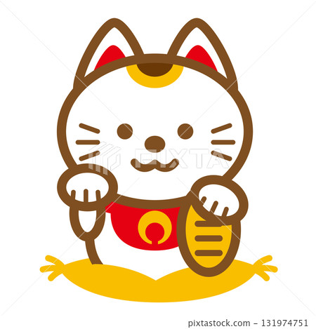 正面招財貓 正面招財貓 131974751