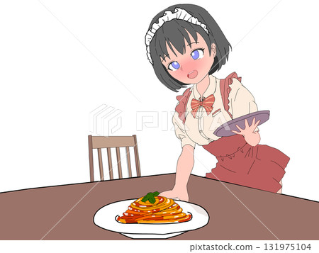 Waitress - High school girl part-time job 131975104