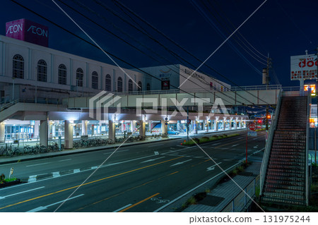 In front of Miyako City at night In front of Miyako City at night 131975244