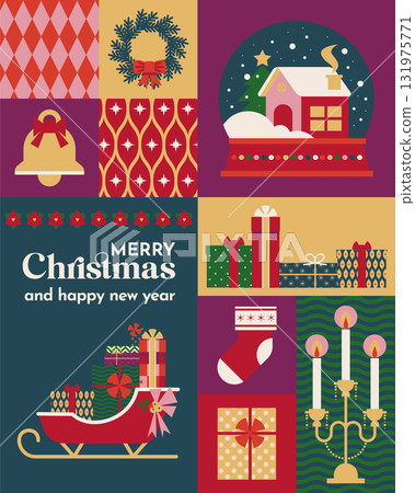 Patchwork Christmas Greeting Cards Patchwork Christmas Greeting Cards 131975771