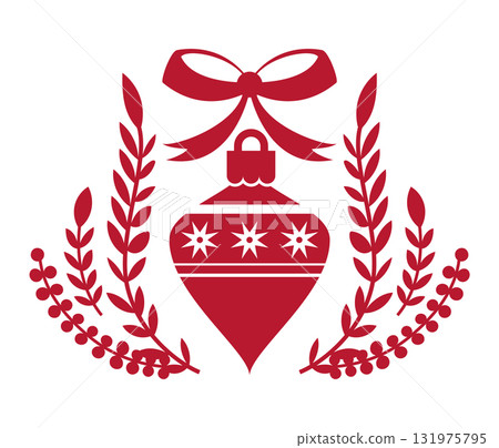 Scandinavian Christmas Ornament Border vector Scandinavian Christmas Ornament Border vector 131975795