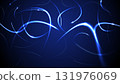 Abstract futuristic blue background with geometric shapes and flow lights. Vector illustration 131976069