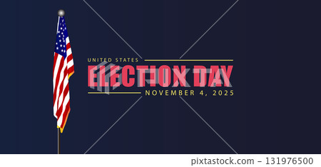 Creative Graphic Design Illustration Election Day in the USA 2025 131976500