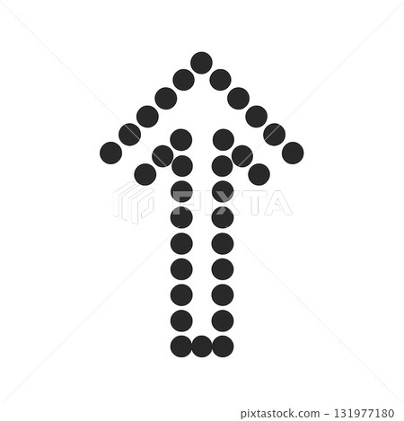 Simple black arrow icon, monotone black arrow mark, stylish black direction sign 131977180