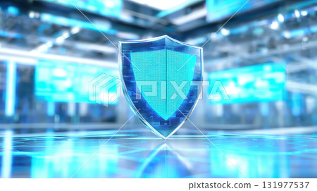 Quantum technology enhances cryptography methods to ensure advanced security in digital environments with futuristic shield symbolizing protection and trust in data systems 131977537
