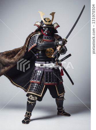 日本武士，身穿盔甲的戰士 131978504