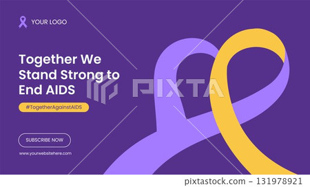 Flat Cartoon World AIDS Day Hand Drawn Illustration for Social Media Post Flat Cartoon World AIDS Day Hand Drawn Illustration for Social Media Post 131978921