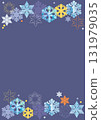 Snowflake background illustration, vertical 131979035