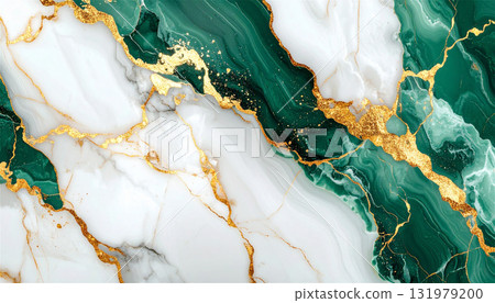 Emerald green marble texture with flowing gold foil. Deep green and shiny onyx pattern. Emerald green marble texture with flowing gold foil. Deep green and shiny onyx pattern. 131979200