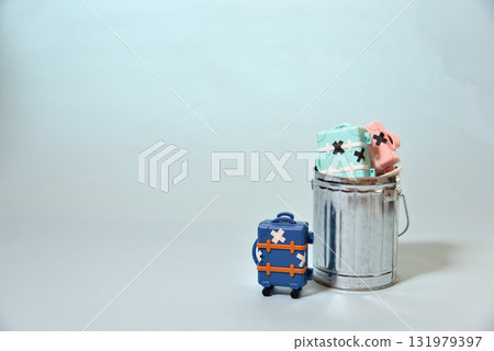 Image of a discarded carry bag (garbage problem) Image of a discarded carry bag (garbage problem) 131979397