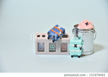 Image of a discarded carry bag (garbage problem) Image of a discarded carry bag (garbage problem) 131979481