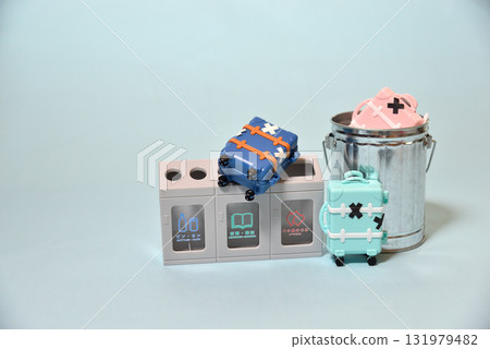 被丟棄的手提袋的圖片（垃圾問題） 131979482