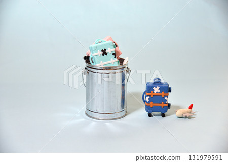 Image of a discarded carry bag (garbage problem) Image of a discarded carry bag (garbage problem) 131979591