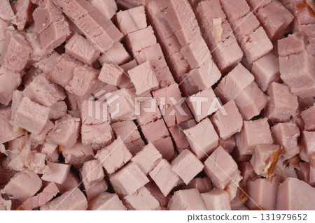 Diced ham 131979652