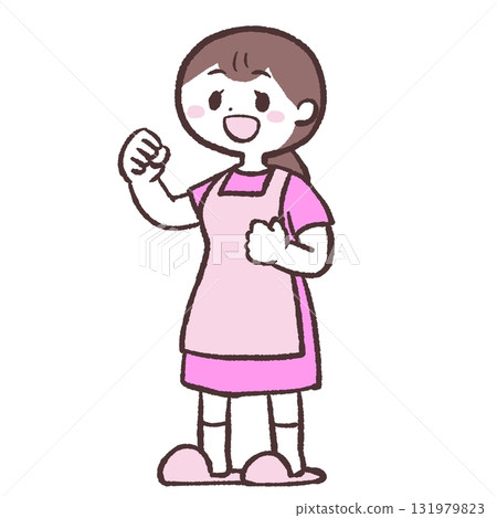 一位有上進心的女人的插圖 一位有上進心的女人的插圖 131979823