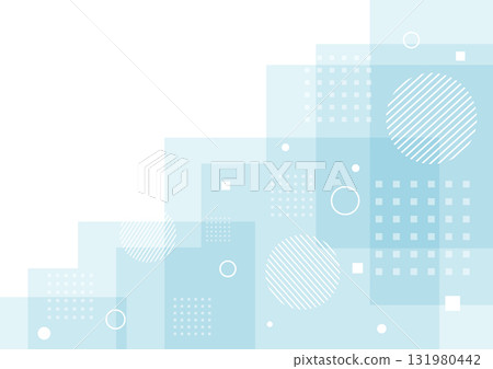 Blue geometric background with white space 131980442