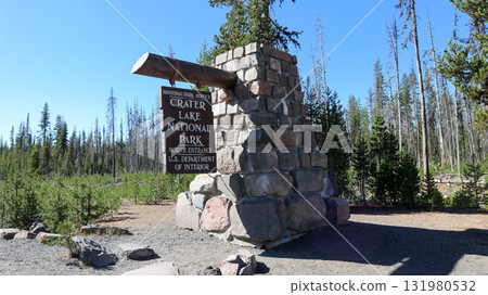 俄勒岡州南部火山口湖國家公園的火山口湖 131980532