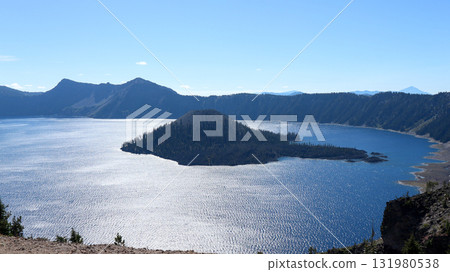 Crater Lake in Crater Lake National Park in southern Oregon 131980538