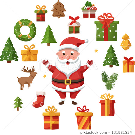 聖誕節圖像項目（向量，向量） 131981534