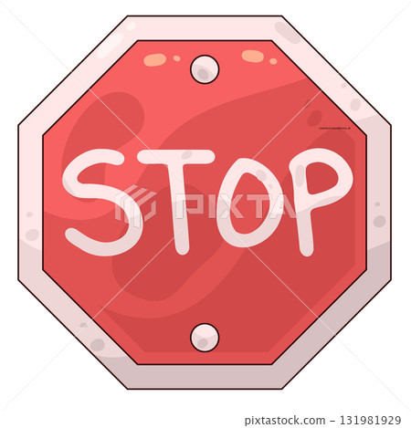 illustration of Stop Sign 131981929