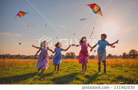 Man in a suit playing a trumpet in front of a crowd. The man is wearing glasses and the trumpet is silver 131982030