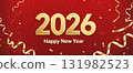 Happy New Year 2026 background banner 131982523