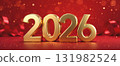 Happy New Year 2026 background banner 131982524