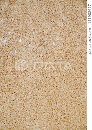 close-up. beige Interior pile carpet made of polypropylene. close-up. beige Interior pile carpet made of polypropylene. 131982637