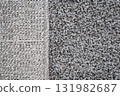 close-up. dark gray Interior pile carpet made of polypropylene.  131982687
