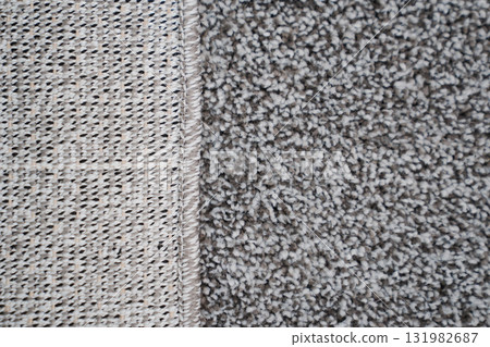 close-up. dark gray Interior pile carpet made of polypropylene.  131982687