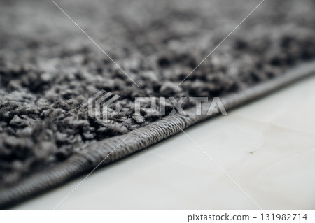 close-up. dark gray Interior pile carpet made of polypropylene.  131982714