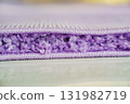 close-up. violet Interior pile carpet made of polypropylene.  131982719