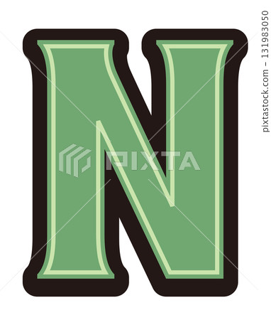 Card game rarity letter "N" normal / rarity icon material Card game rarity letter "N" normal / rarity icon material 131983050