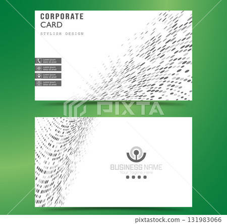 Business card. Double-sided business card design. Corporate and individual corporate style template Business card. Double-sided business card design. Corporate and individual corporate style template 131983066