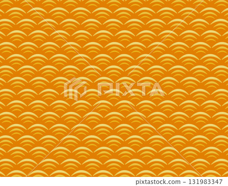Qinghai wave pattern Background illustration of gold Japanese pattern 131983347
