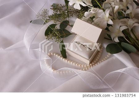 White orchids with a bridal image 131983754