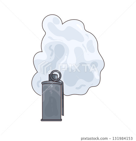 illustration of Tear Gas illustration of Tear Gas 131984153