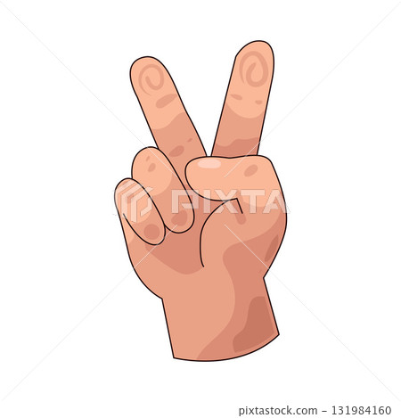 illustration of Peace Sign illustration of Peace Sign 131984160