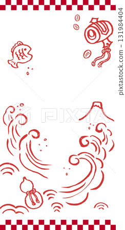 New Year's sale background illustration 131984404
