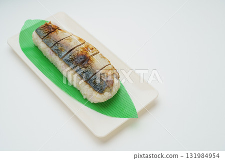 Grilled mackerel sushi 131984954