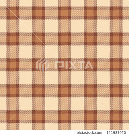 Classic plaid pattern with a warm, inviting color scheme. Seamless textile design perfect for backgrounds, crafts, fashion, or home decor projects. Versatile  cozy. 131985050