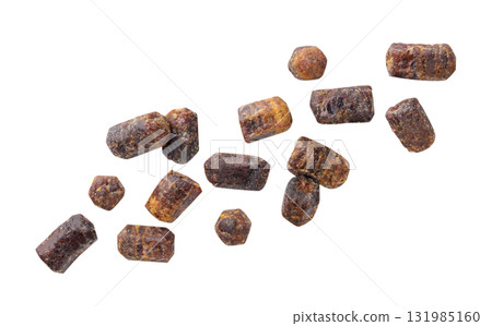 Bee bread flies close-up on a white. Isolated 131985160