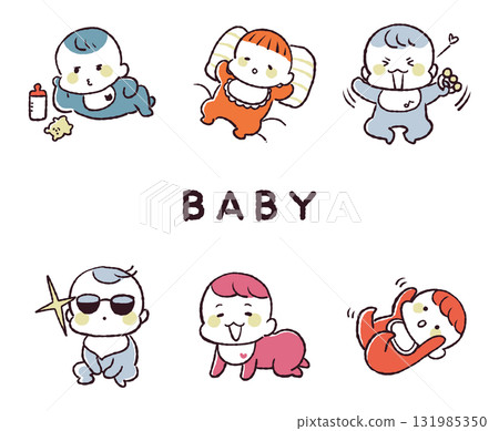 嬰兒插畫集 嬰兒插畫集 131985350
