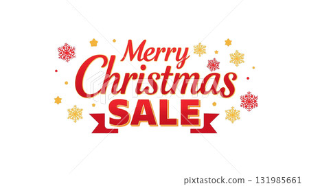 Merry Christmas Sale Logo (Transparent PNG) 131985661