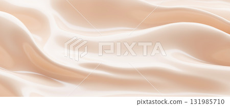 Liquid foundation cream texture background 3D render 131985710