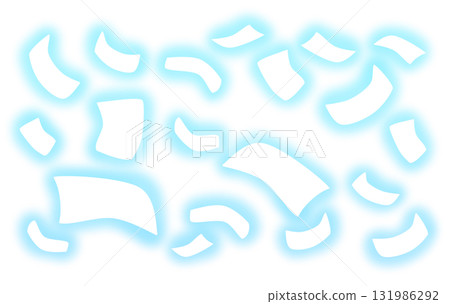 散落發光剪紙圖案(藍色) 散落發光剪紙圖案(藍色) 131986292