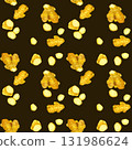 Ginger seamless pattern. Hand-drawn watercolor illustration background material of vegetables and condiments. 131986624